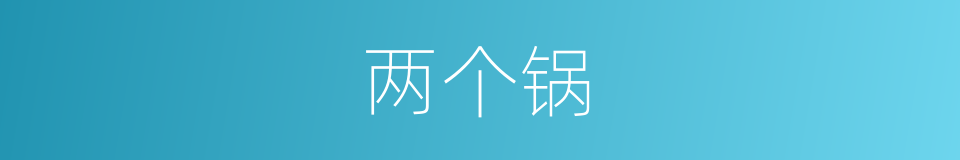 两个锅的同义词