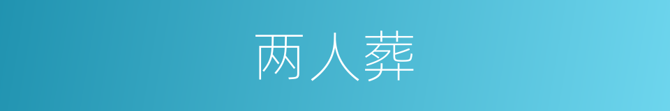 两人葬的同义词