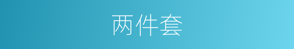 两件套的同义词