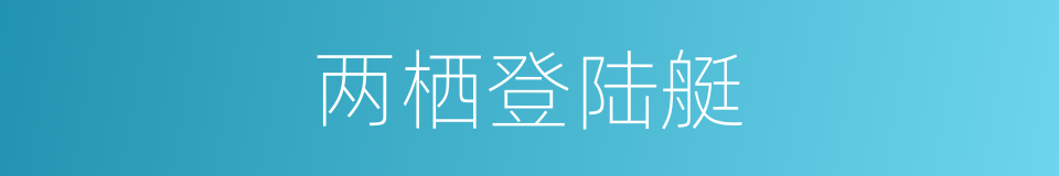 两栖登陆艇的同义词