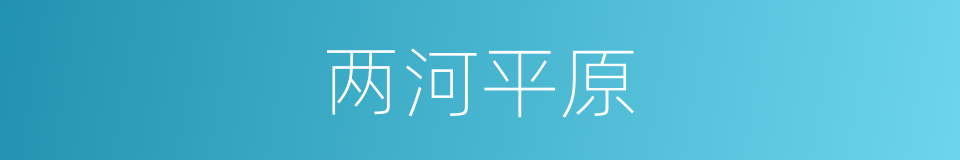 两河平原的同义词