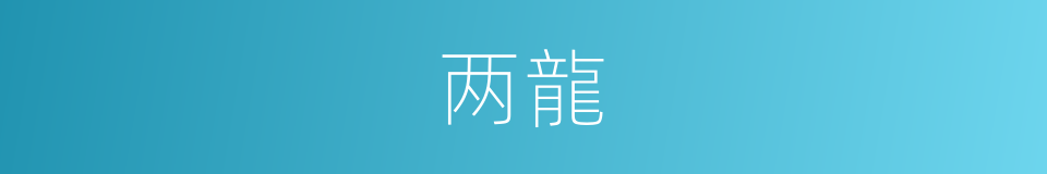 两龍的意思