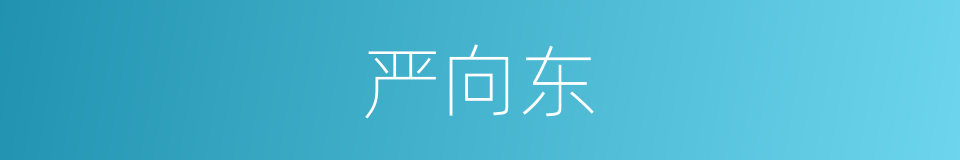 严向东的同义词