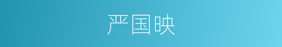 严国映的同义词