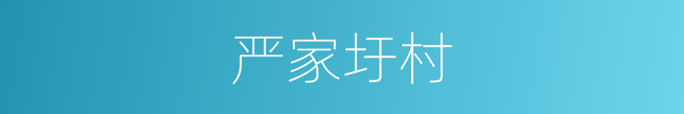 严家圩村的同义词