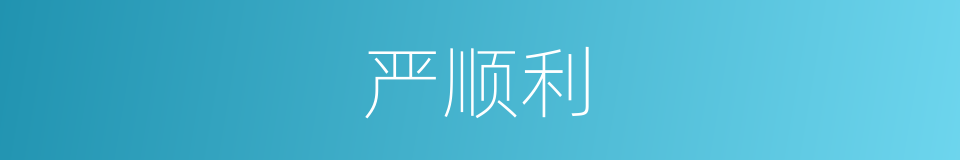 严顺利的同义词