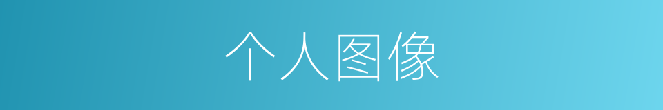 个人图像的同义词