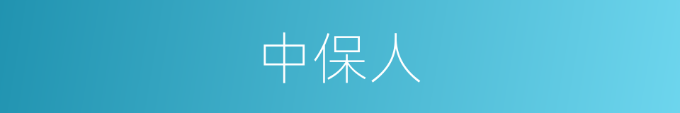 中保人的同义词