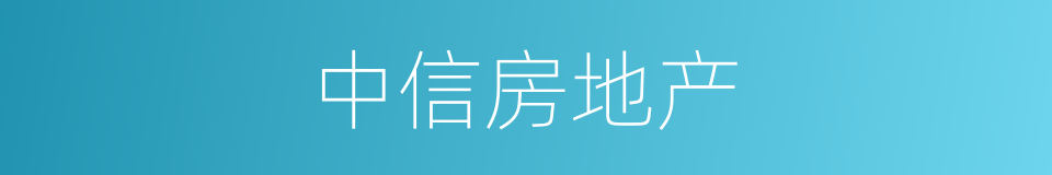 中信房地产的同义词
