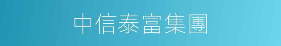 中信泰富集團的同義詞