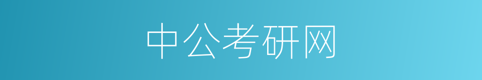 中公考研网的同义词