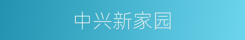 中兴新家园的同义词