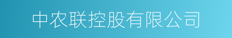 中农联控股有限公司的同义词