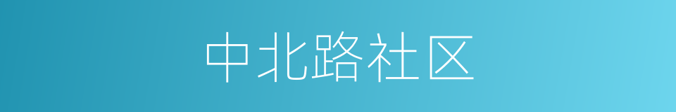 中北路社区的同义词