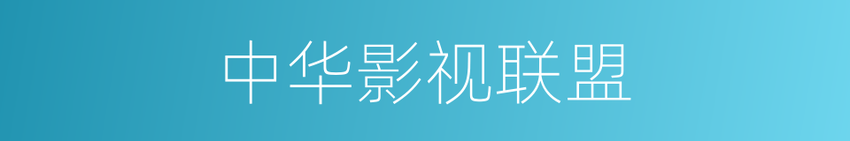 中华影视联盟的同义词