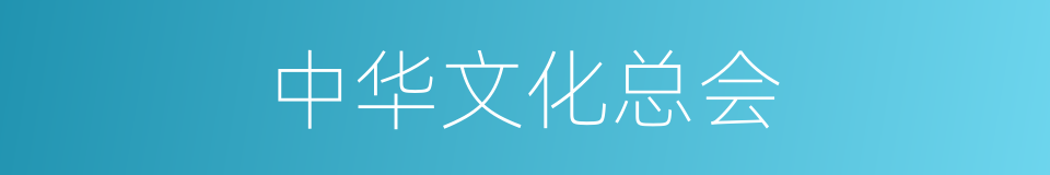 中华文化总会的同义词