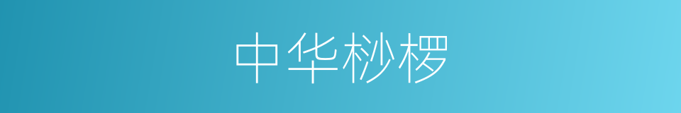 中华桫椤的同义词
