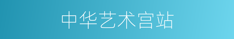 中华艺术宫站的同义词