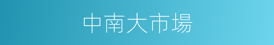 中南大市場的同義詞
