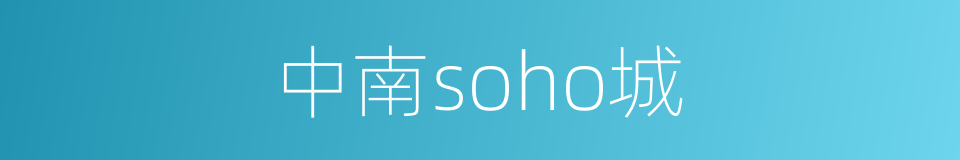 中南soho城的同义词