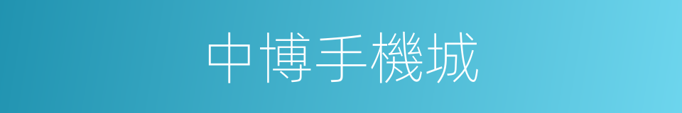 中博手機城的同義詞