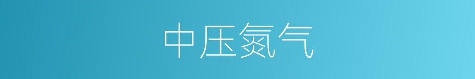 中压氮气的同义词