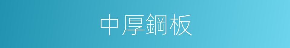 中厚鋼板的同義詞