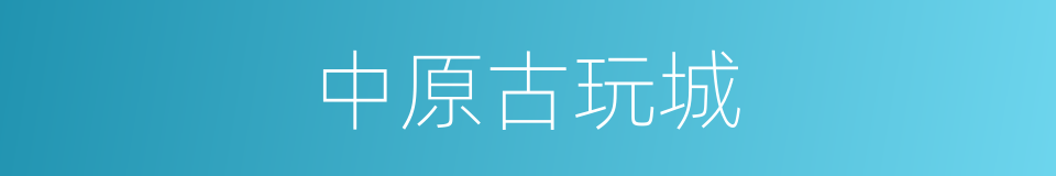 中原古玩城的同义词