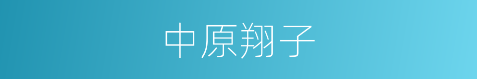中原翔子的同义词