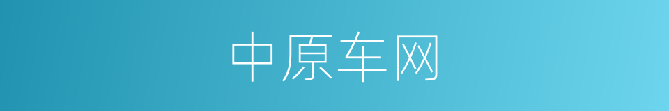 中原车网的同义词