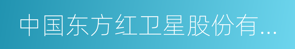 中国东方红卫星股份有限公司的同义词