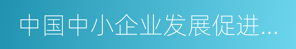 中国中小企业发展促进中心的同义词