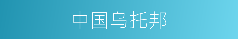 中国乌托邦的同义词