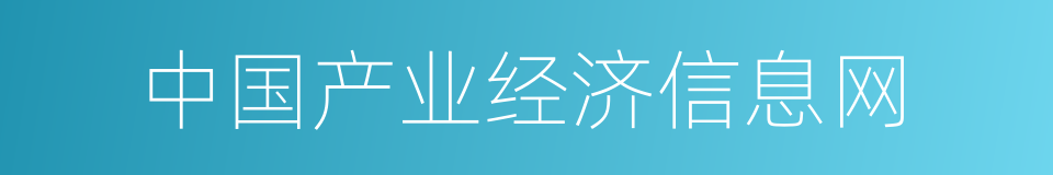 中国产业经济信息网的同义词