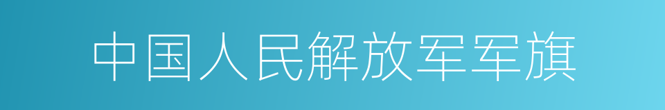 中国人民解放军军旗的同义词