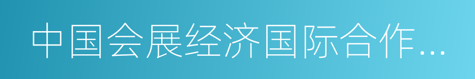 中国会展经济国际合作论坛的同义词