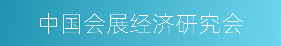 中国会展经济研究会的同义词