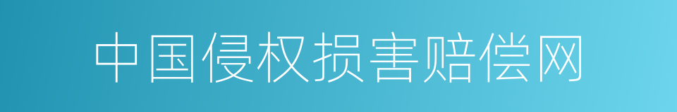 中国侵权损害赔偿网的同义词