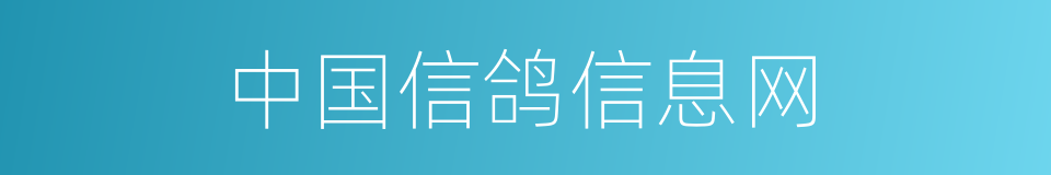 中国信鸽信息网的同义词