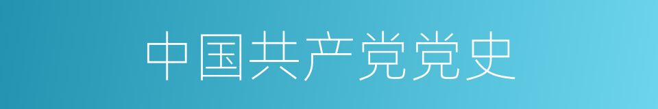 中国共产党党史的同义词