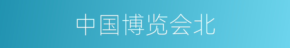 中国博览会北的同义词