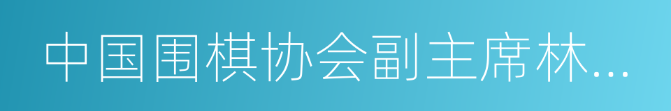 中国围棋协会副主席林建超将军的同义词