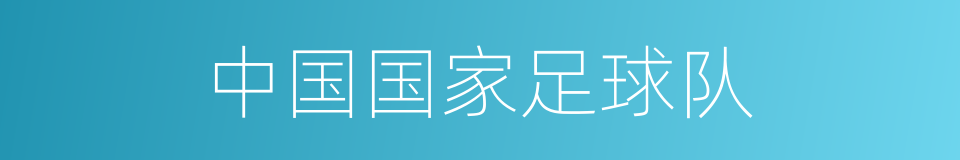 中国国家足球队的同义词
