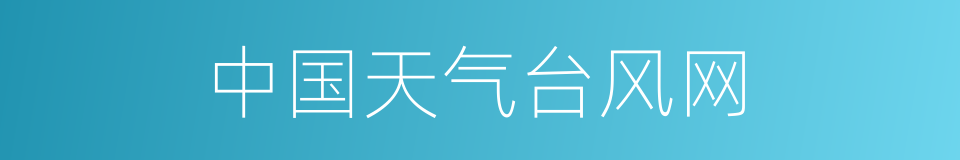 中国天气台风网的同义词