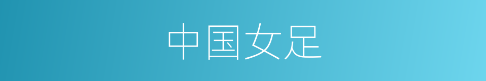中国女足的同义词