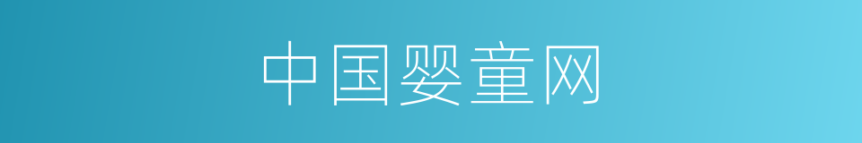 中国婴童网的同义词