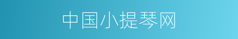 中国小提琴网的同义词