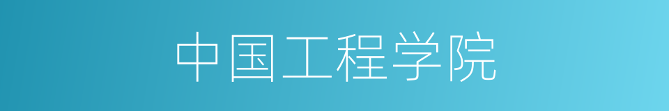 中国工程学院的同义词