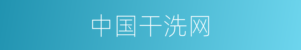 中国干洗网的同义词