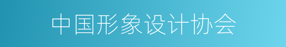 中国形象设计协会的同义词